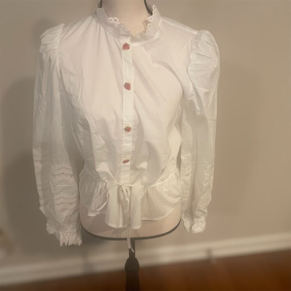 & other stories stawberry button blouse - Picture 2 of 10